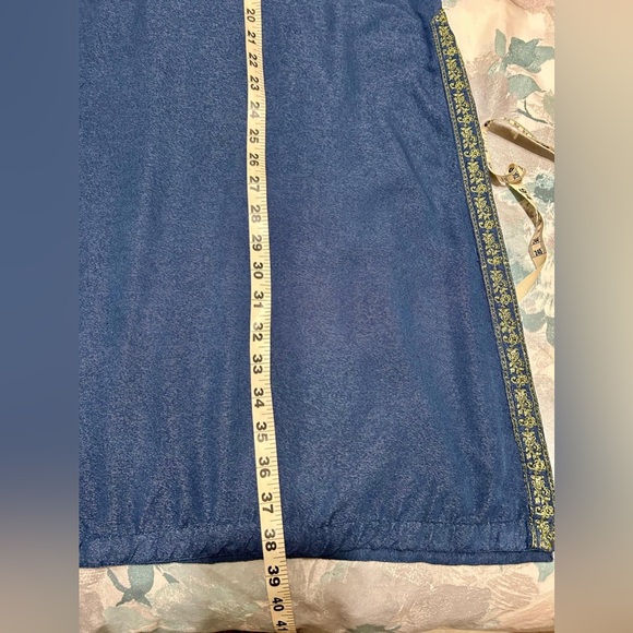 M. BASICS by Maria. B. Elegant Blue and Green Embroidered Women's Dress - Picture 12 of 15